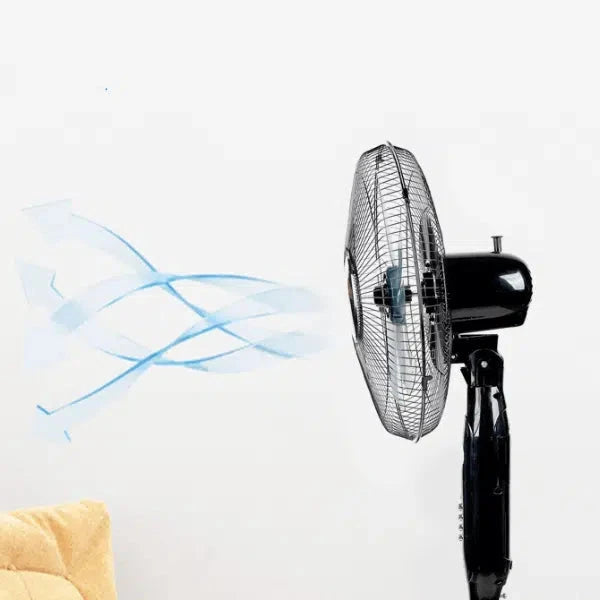 16 Inch Rechargeable Solar Stand Fan with Panel Homebreez