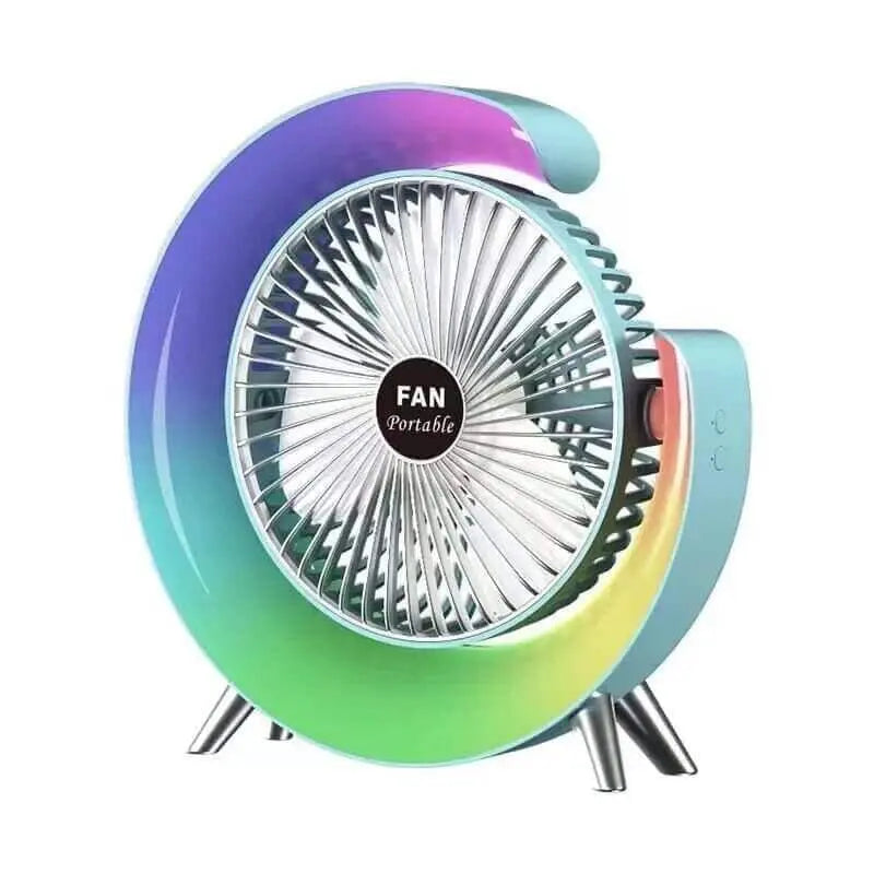 Speed Fan Night Light USB Charging Mini Fan Homebreez