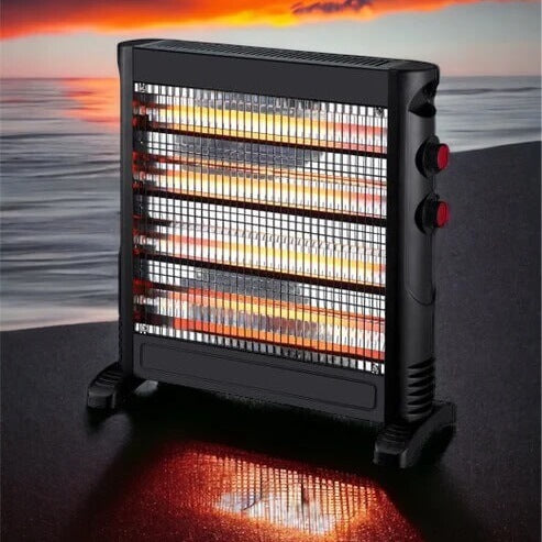 4 Bar Heater with Thermostat and Safety Switch Homebreez