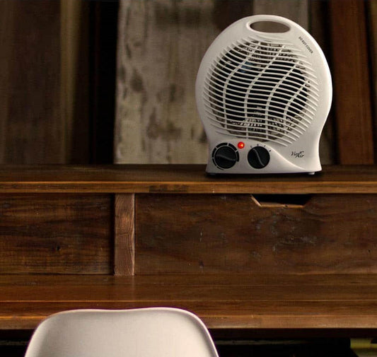 Portable Mini Table Fan Heater with Handle Homebreez